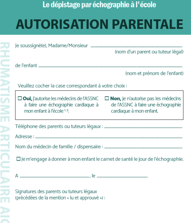 autorisation parentale raa